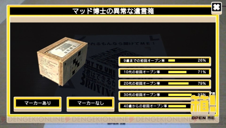 『箱！ -OPEN ME-』「マッド博士の異常な遺言箱」リアル脱出ゲームの“SCRAP”が贈る超難解の箱をキミは開けられるか【電撃PS×PS Store】