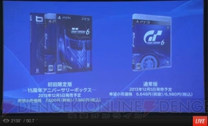 『グランツーリスモ6』の国内発売日は世界最速となる12月5日に決定！ 15周年記念限定版とPS3同梱版も発売