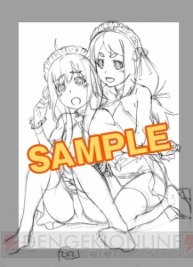 ぽよよんろっくさん描き下ろしの『AKIBA’S TRIP2』店舗別特典用イラストのラフを掲載