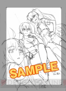 ぽよよんろっくさん描き下ろしの『AKIBA’S TRIP2』店舗別特典用イラストのラフを掲載