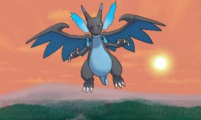 ポケットモンスター X Y よりもう1つのリザードン メガリザードンx が公開 タイプは ほのお ドラゴン 電撃オンライン