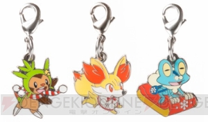 ポケモン　ショッパー付きキーホルダー　ハリマロン　フォッコ　ケロマツ ピカチュウ・ハリマロン・フォッコ・ケロマツの新たなグッズが登場