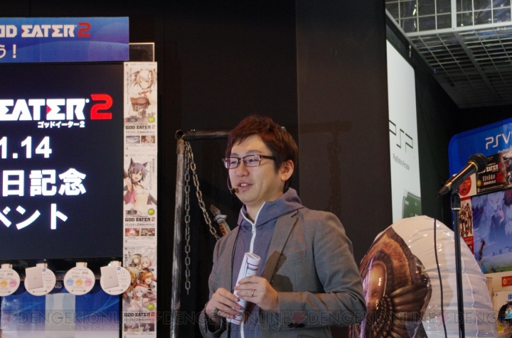 『ゴッドイーター2』発売記念イベントに富澤Pと吉村Dが登場！ 体験版で意見を送ったユーザーはスタッフロールに名前が載ることが明らかに
