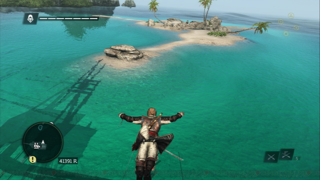 アサシン クリード4 動画付きレビュー 船の襲撃 島々に眠るお宝 マヤ遺跡の探索など冒険ロマンあふれる 海のオープンワールド 電撃オンライン