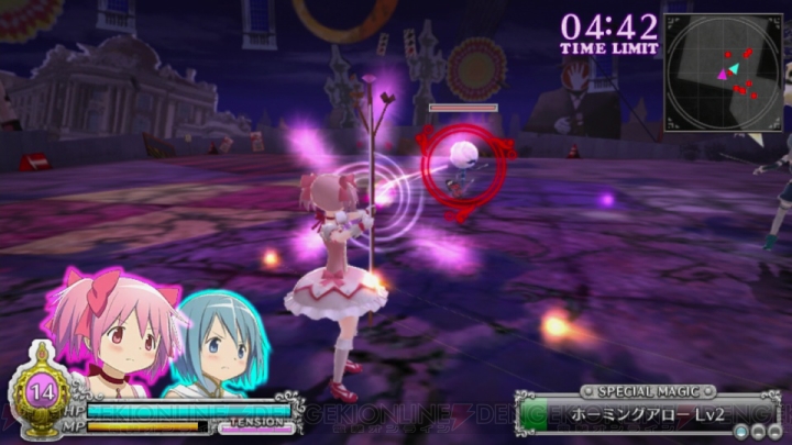 PS Vita『劇場版 魔法少女まどか☆マギカ』まどかたち5人のアクションを動画付きでレビュー！ 操作の基本や5人が使う魔法の性能を詳しくチェック