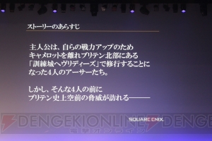 『拡散性ミリオンアーサー』初のリアルイベントで新作発表！ 『乖離性ミリオンアーサー』は4人協力プレイができる!?
