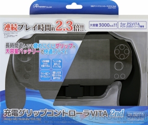 Ps Vitaの駆動時間を約2 3倍にする Ps Vita用充電グリップコントローラvita 2nd がアンサーより発売中 電撃オンライン