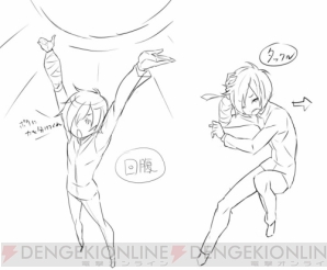 『超ヒロイン戦記』クロード　スキル＆攻撃時ラフイラスト