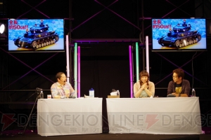 【ニコニコ超会議3】『ガルパン 戦車道、極めます！』コーナーで声優・中村桜さんが戦車プラモデルをリアルに仕上げるテクニックを実演