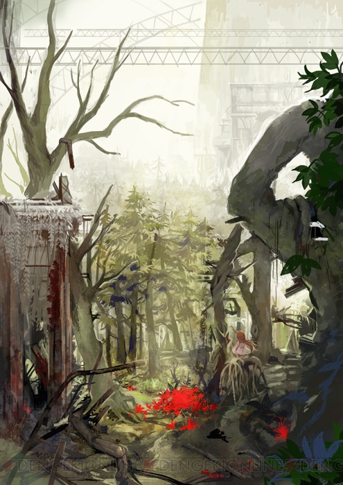 『htoL＃NiQ －ホタルノニッキ－』の“植物園”では歪な草木と“死体”が少女を迎える。特殊なギミックやステージの情報も公開