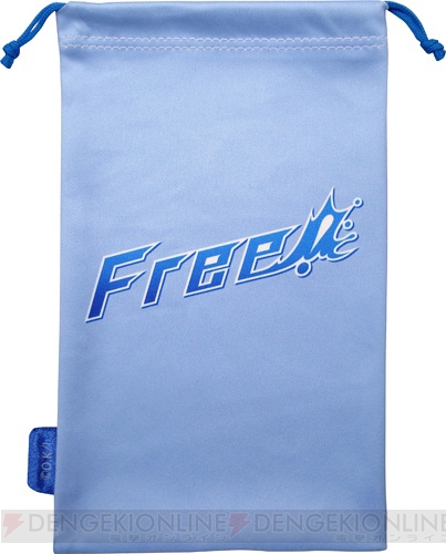 『Free！』の主要キャラクターがイラストされた3DS LL用クリーナー巾着が発売中！
