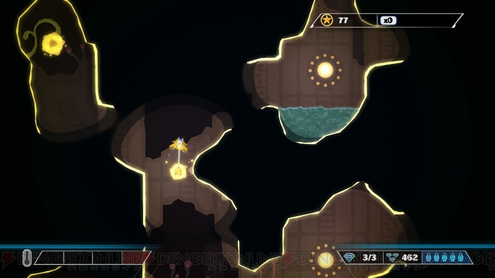 『PixelJunk Shooter Ultimate』“自然現象”によるギミックが満載の全方位型2Dシューティング【電撃PS×PS Store】