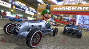 『マリオカート8』×メルセデス・ベンツのコラボカートは8月27日に配信。アップデートでTV画面にコースマップを表示する機能なども追加