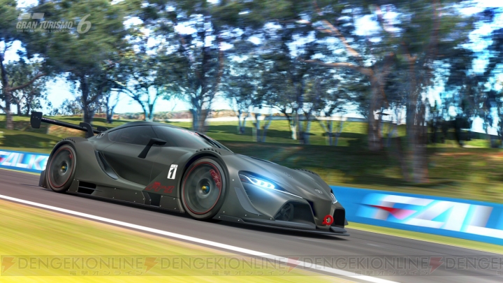 『グランツーリスモ6』の9月の無料アップデートにて、新車種“TOYOTA FT-1 Vision Gran Turismo”が配信