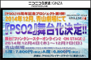 【速報】『ファンタシースターオンライン2』の舞台化が決定！ 主演は蒼井翔太さん＆新田恵海さん【TGS2014】
