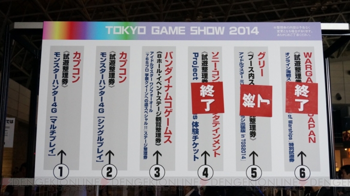 “東京ゲームショウ2014”人気タイトル待ち時間まとめ。各社ブースの概要や会場の様子とあわせて紹介【TGS2014】