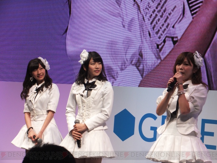 チームKから横山由依さん、石田晴香さん、宮崎美穂さんの3人が登場！ 『AKB48 ステージファイター』ステージの様子をお届け【TGS2014】
