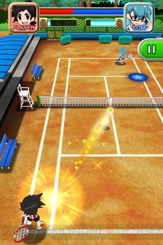 Android『THE テニス for au』が配信開始！ 簡単操作で迫力のある試合が楽しめる
