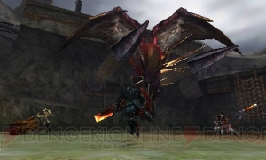 『MH4G』で古龍・オオナズチが登場！ 新たな狩猟フィールド・戦闘街でモンスターが大暴れ!?