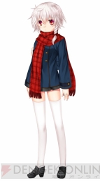 私服（コート）姿のミナセ