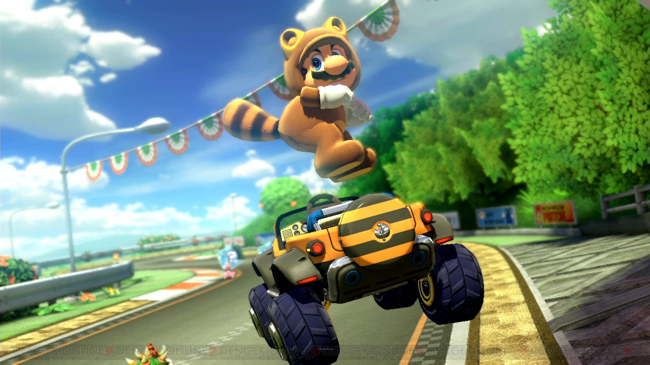 Wii U『マリオカート8』追加コンテンツに“GC ヨッシーサーキット”や新マシン“タヌキバギー”登場 - 電撃オンライン