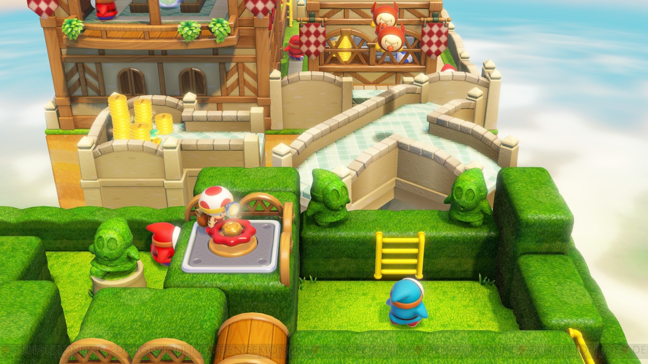 進め キノピオ隊長 はwii U Gamepadを駆使した遊びが魅力 仕掛け満載の箱庭を攻略しよう 電撃オンライン