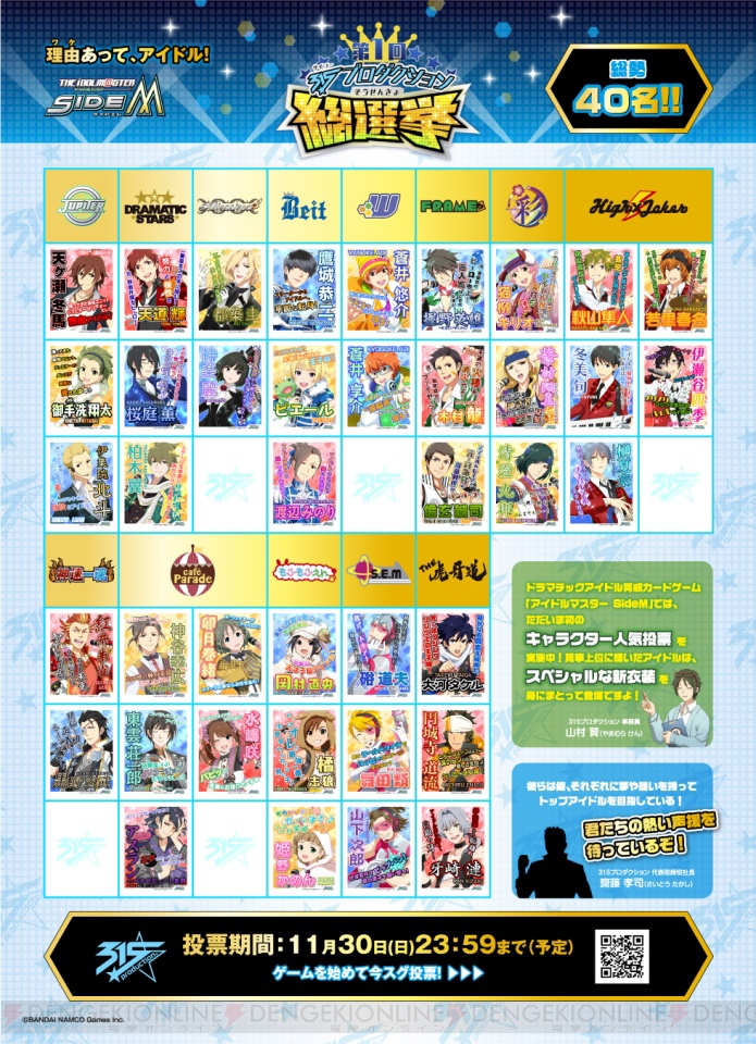 アイドルマスター Sidem 第1回総選挙の最終結果を発表 フロントに立つ5人のメンバーは 電撃オンライン アイドルマスター Sidem 第1回総選挙の最終結果を発表 フロントに立つ5人のメンバーは 電撃オンライン