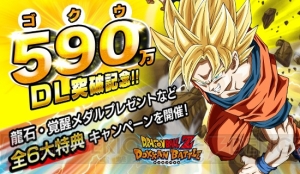 『ドラゴンボールZ ドッカンバトル』が590（ゴクウ）万DL突破！ 6つの特典に注目