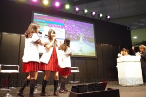 七森中☆ごらく部が新作リズムゲーム『ミラクルガールズフェスティバル（仮）』を体験【AJ 2015】