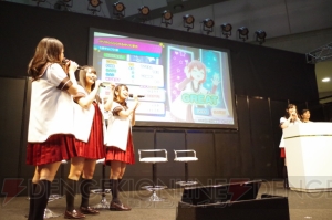 七森中☆ごらく部が新作リズムゲーム『ミラクルガールズフェスティバル（仮）』を体験【AJ 2015】