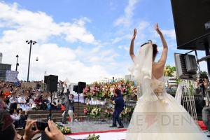 市来光弘＆井ノ上奈々のマチ★アソビ公開結婚式をレポート！ 雨の予報から一転、快晴で最高の祝福に