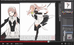 コザキユースケ氏が『ファイアーエムブレムif』のフェリシアを描く制作