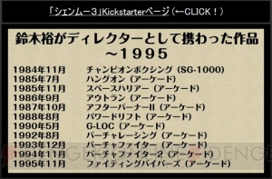 『シェンムー3』新要素が発表。攻城戦やシェンファとの親密度の他、フォークリフトが再登場する可能性も!?