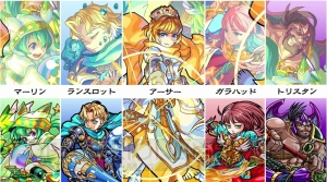 『モンスト』神化アーサーのラフ画が初公開。構図は仲間4人のストーリーを背負って戦う主人公