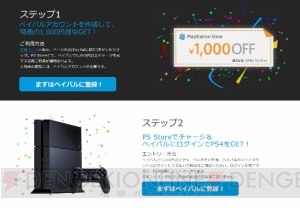 PS Storeでペイパル支払いができるように。1,000円割引やPS4が当たるキャンペーンが実施中