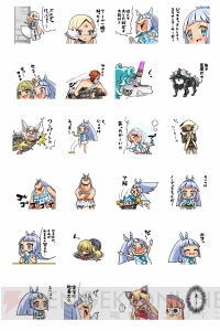 『弱酸性ミリオンアーサー』のLINEスタンプが配信！ ちょぼらうにょぽみ先生描き下ろしイラストも