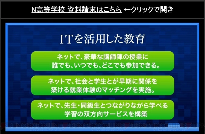 カドカワがN高等学校を2016年4月に開校。各業界のプロによる課外授業をネットで受講できる