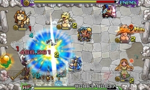 3DS『モンスト』ではストライクショット時にアニメーションカットインが採用。超絶級モンスターたちも参戦