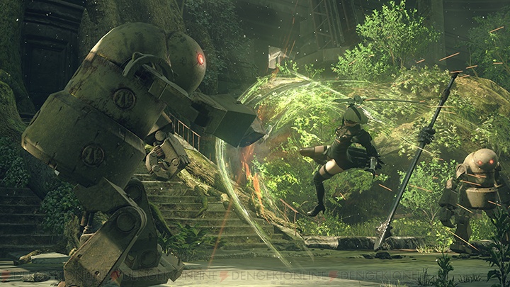 PS4『ニーア オートマタ』は荒廃した世界で機械兵器とアンドロイドが戦いを繰り広げるARPG