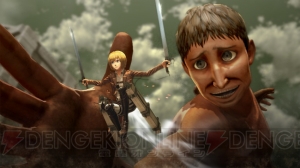 『進撃の巨人』にはキャラクターとの会話を楽しめるパートが存在。イベントシーンなどの最新画像を大量掲載