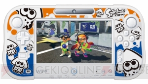 『スプラトゥーン』仕様のWii Uゲームパッド用カバーが登場。イカモチーフの白とインク模様の黒の2種類