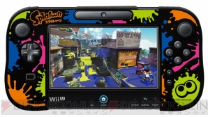 スプラトゥーン 仕様のwii Uゲームパッド用カバーが登場 イカモチーフの白とインク模様の黒の2種類 電撃オンライン