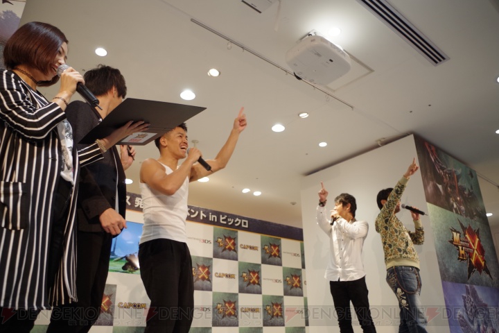 武井壮さん来年の目標はディノバルド捕獲!? 『モンハンクロス』発売記念イベントが新宿、渋谷で開催