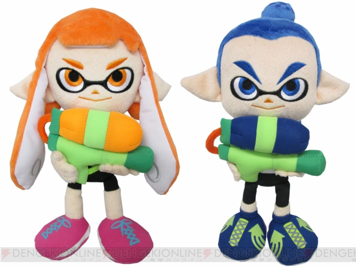 『スプラトゥーン』ジャックくんたちがイカしたぬいぐるみになって登場