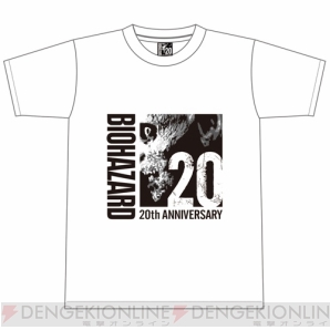 『BIOHAZARD 20th ANNIVERSARY T-Shirt（WHITE/BLACK）』