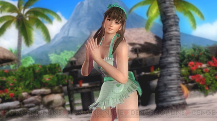 『DOA5 LR』ハート型がかわいい女性用エプロンコスが配信。破壊されるとセクシーなビキニが登場