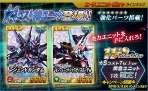 『SD ガンダムオペレーションズ』超総力戦にデスティニーガンダム＆レジェンドガンダムが登場中