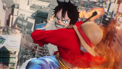 渋谷の街でルフィがエネルたちと激突 One Piece Burning Blood 最新動画は現実とゲームが融合 電撃オンライン