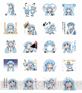 『侵略！ イカ娘』のLINEスタンプが登場。LINEの会話をイカ娘たちが侵略するでゲソ!!