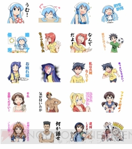 『侵略！ イカ娘』のLINEスタンプが登場。LINEの会話をイカ娘たちが侵略するでゲソ!!